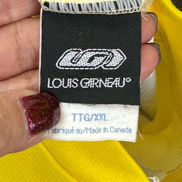 Louis Garneau Yellow 1/2 Zip Bicycle Cycling Top XXL - Picture 7 of 16